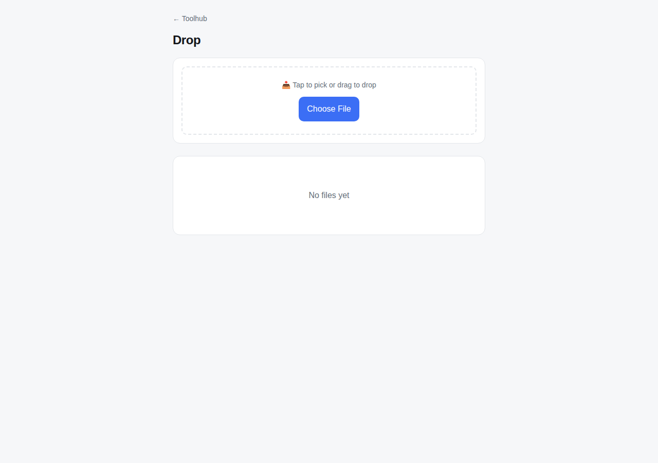 Drop file transfer tool